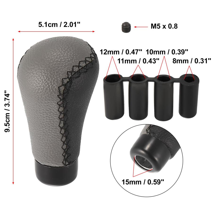 【並行輸入品】X AUTOHAUX Universal Transmission Shift Stick Shifter Gear Knob_6