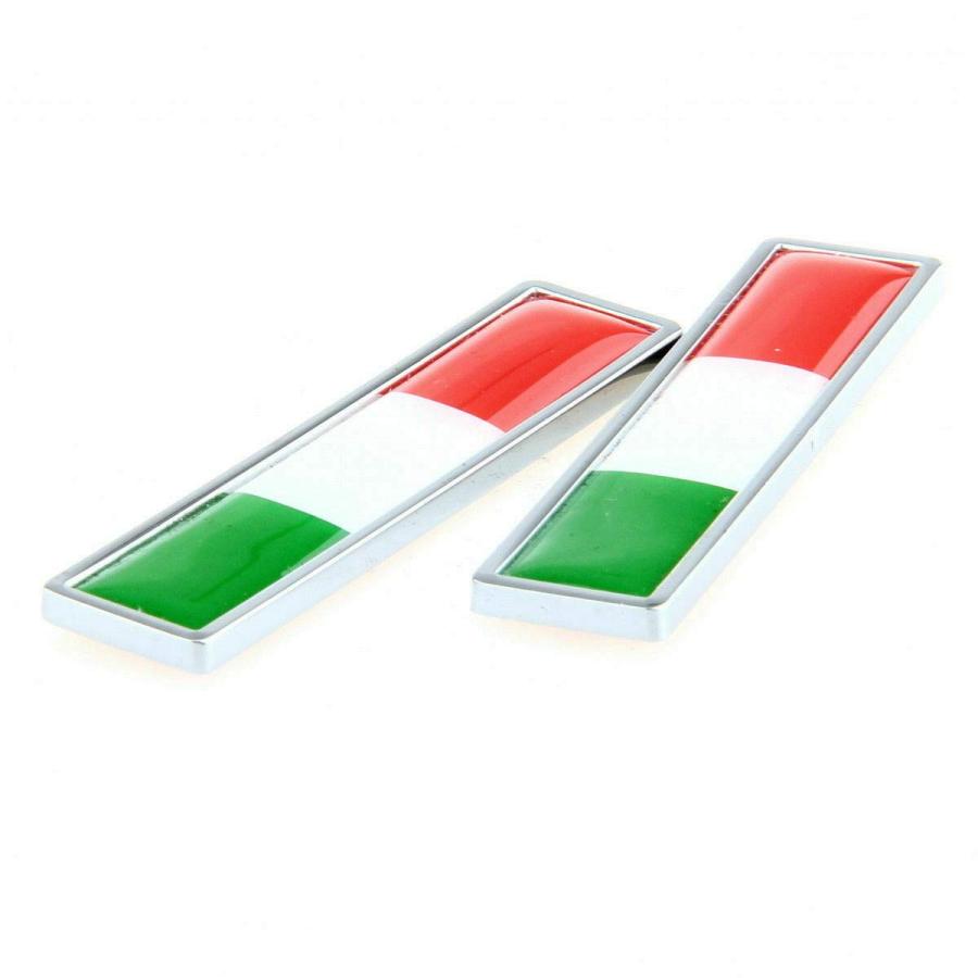 【並行輸入品】Pair Set IT Italian Italy Flag Emblem Mini Sticker Decals Replacの画像