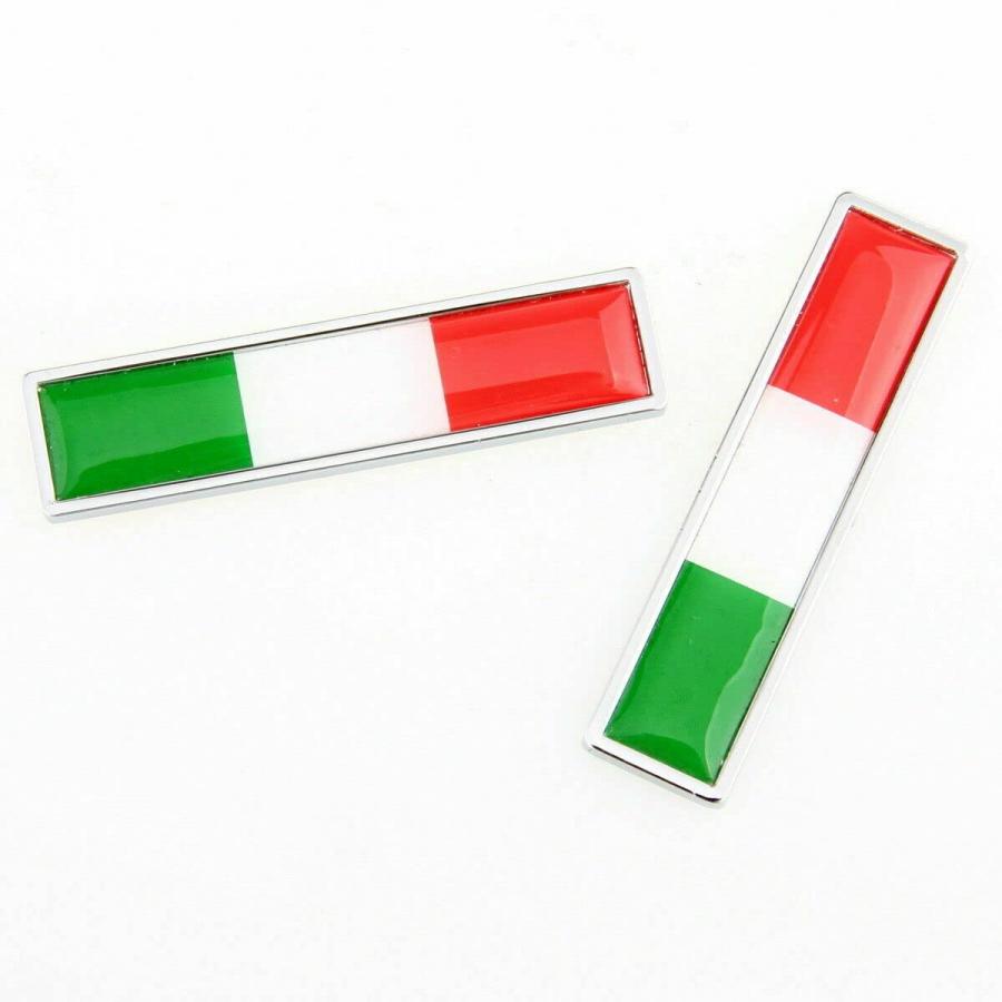 【並行輸入品】Pair Set IT Italian Italy Flag Emblem Mini Sticker Decals Replacの画像