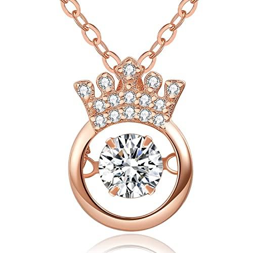 【並行輸入品】モアッサナイトペンダントネックレス 1/2カラット レディースダイヤモンドネックレス 925スターリングシルバーネックレス ネックの画像