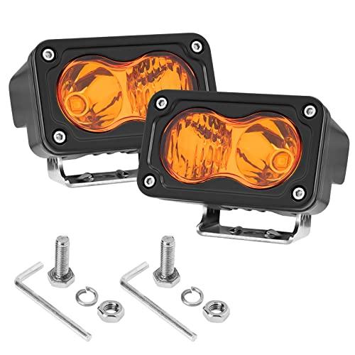 【並行輸入品】ANGU OFFROAD アンバー LED コンボ ポッドライト 2個 3インチ CREE LED フォグライト 40W イエロー_1