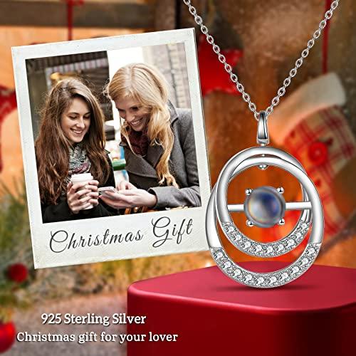 【並行輸入品】Sister Gifts from Sister スターリングシルバー ダブルサークル 誕生石ネックレス 「Always my s_7
