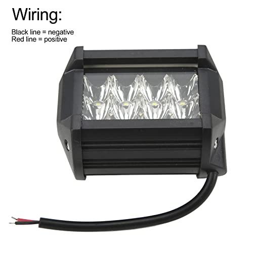【並行輸入品】LEDライトバー 4インチ 36W 12LED 作業灯 ポッドライト 正方形 フラッドワークライト 6000K オフロードライト_7