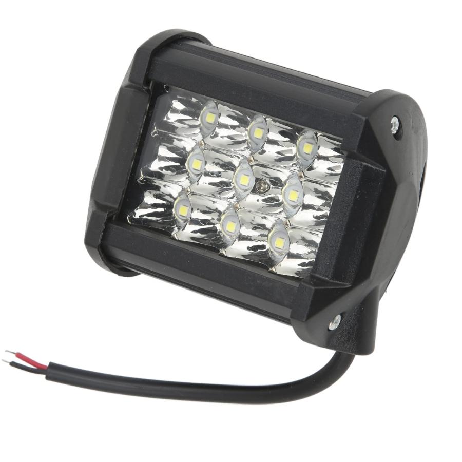 【並行輸入品】LEDライトバー 4インチ 36W 12LED 作業灯 ポッドライト 正方形 フラッドワークライト 6000K オフロードライト_9