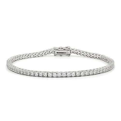 【並行輸入品】[Giorgio Bergamo] 925スターリングシルバー2mm 7mmテニスネックレスまたはブレスレット、アイスアウトラウ_1