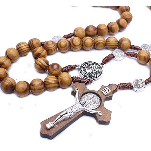 希少☆アンティーク☆木製ビーズ☆ロザリオ、クロスネックレス 楽天市場】ロザリオ ネックレス クロス 十字架 聖母 マリア 木製