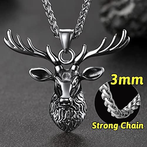未使用品　K18　ペンダントトップ　鹿 並行輸入品】FaithHeart ケルト神話 バイキング 鹿の角 ペンダント