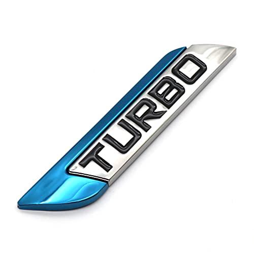 【並行輸入品】2Pcs Red 3D Turbo Logo Car Auto SUV Body Fender Emblem Badge Metの画像
