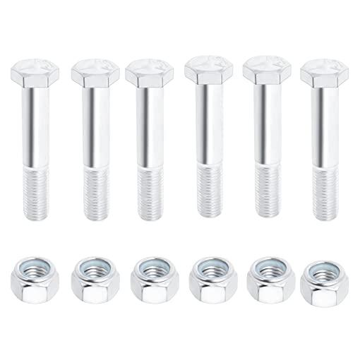ロータリーカッター対応 ミルグレード 5 SAE J429 1/2インチ x 3 1/2インチ ナイロックナット付き 【Isometric】 並行輸入品