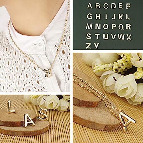 【並行輸入品】Dainty Initial Necklaces for Women， Silver Gold Chain Necklace S_7