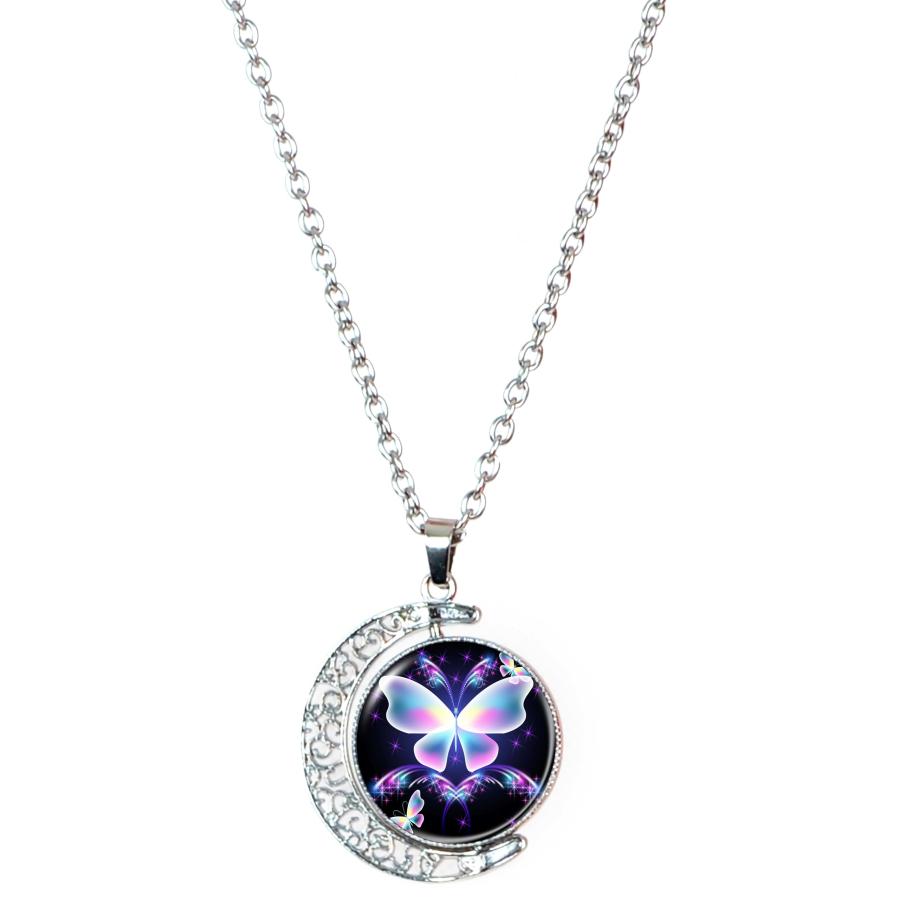 並行輸入品】DEQIYIJI 蝶ギフト レインボーバタフライネックレス 