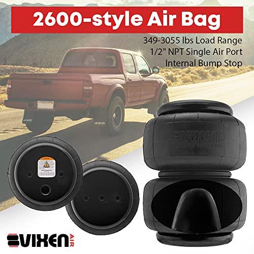 【並行輸入品】Vixen Air 1/2\" NPT Single Air Port Suspension Air Spring/Air Bagの画像