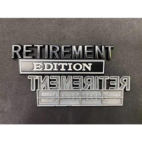 【並行輸入品】2PC Retirement Emblem Edition Alphabet 3D Logo Off Road Logo SUVの画像