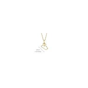 【並行輸入品】RIQWOUQT Women's Necklaces，Heart Iraq Map and Cross Pendant Neck