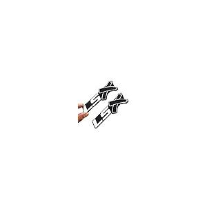 【並行輸入品】dgea Chrome Red LSX Fender Emblem Decal Badge Nameplate Letter 3の画像