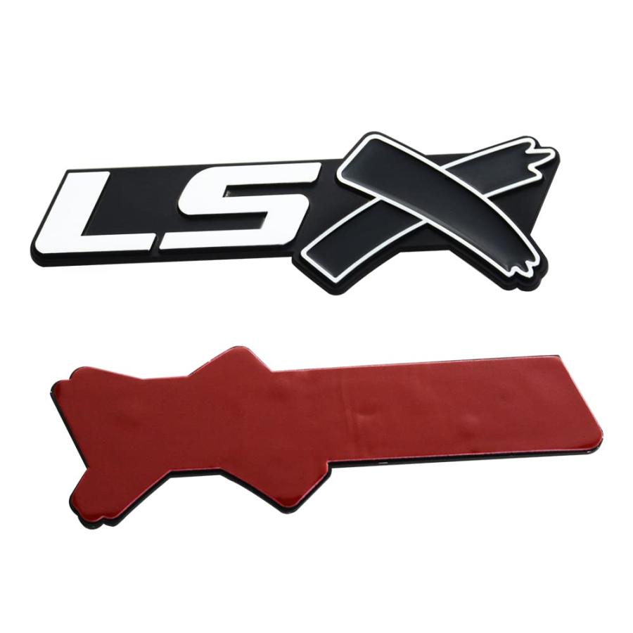 【並行輸入品】dgea Chrome Red LSX Fender Emblem Decal Badge Nameplate Letter 3の画像