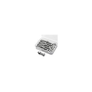 【並行輸入品】(15セット) M8 1.25 x 30mm 六角頭ボルトとナットセット 304ステンレススチール 全ねじ 明るい仕上げ 機械糸