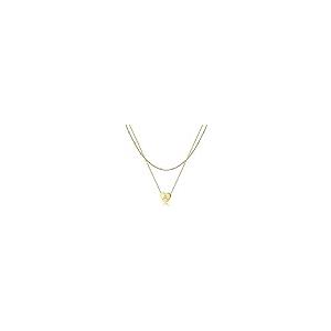【並行輸入品】10K/14K/18Kゴールドイニシャルネックレス レディース ガールズ ソリッドゴールドレイヤードレターペンダントチェーンネックの画像