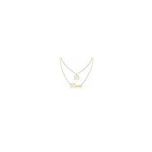 【並行輸入品】Solid Gold 10K/14K/18K Layered Name Necklace for Women Personaliの画像