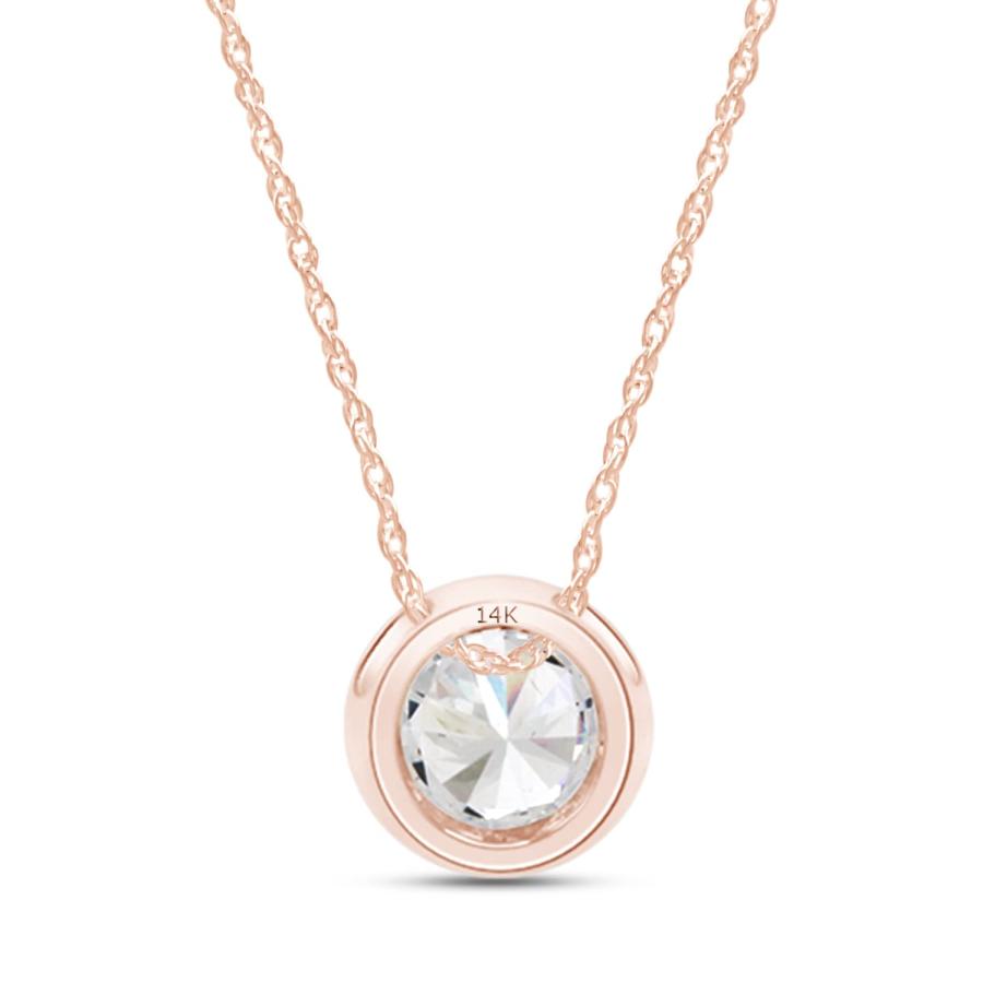 【並行輸入品】SAVEARTH DIAMONDS 1カラット 6.5mm ラウンドカット 人工モアッサナイトダイヤモンドベゼルセット ソリティアの画像