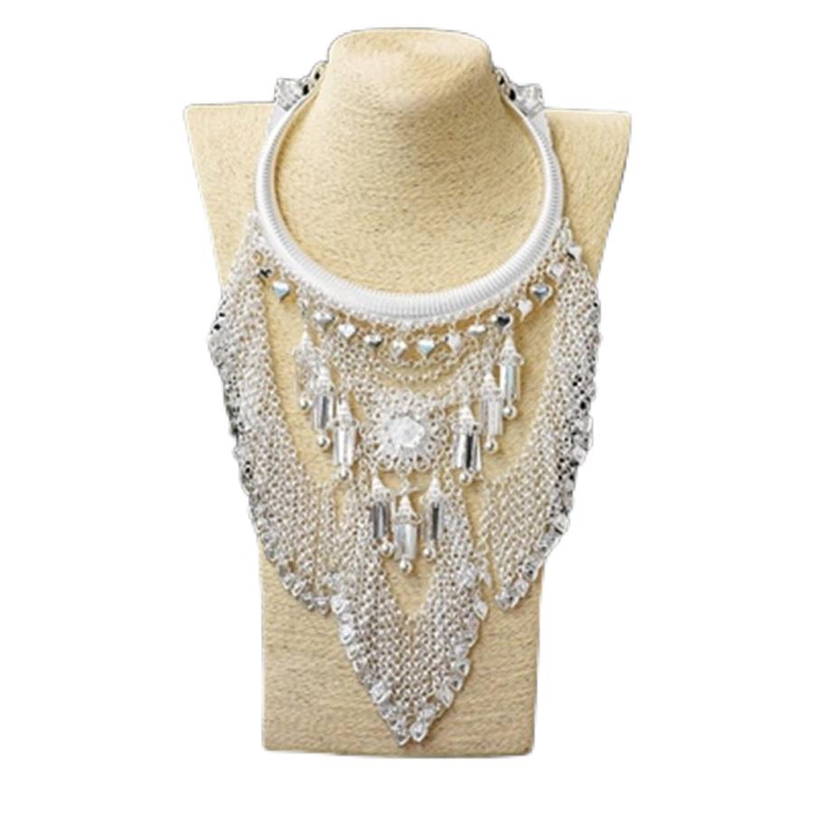 【並行輸入品】Miao Necklace Chinese Folk Style Vintage Miao Silver Large Colla