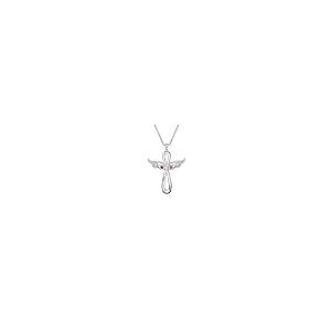 【並行輸入品】lagofit Personalizd 1 5 Names Angel Wings Cross Necklace for Wom