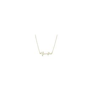 【並行輸入品】MARGARIETE FONT 14k Solid Gold Custom Name Necklace Personalizedの画像