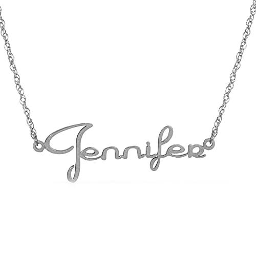 【並行輸入品】MARGARIETE FONT 14k Solid Gold Custom Name Necklace Personalizedの画像