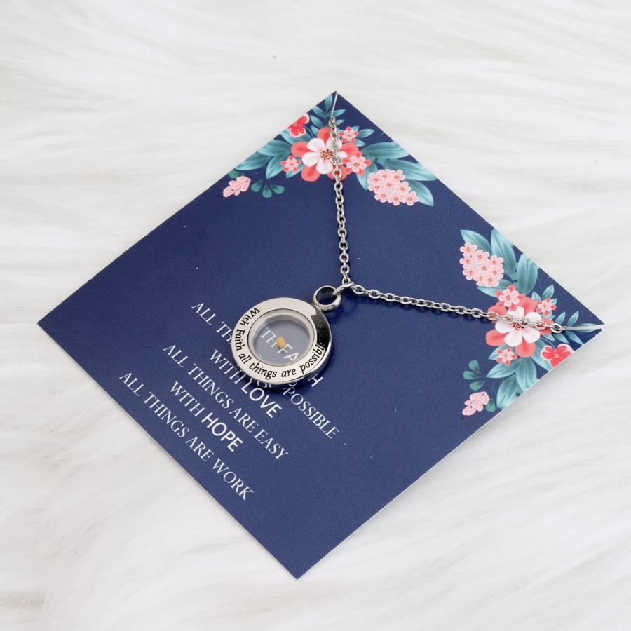 【並行輸入品】FOTAP Mathew 19:26 ネックレス マスタードシードネックレス 神との信仰の贈り物 All Things Are P_9