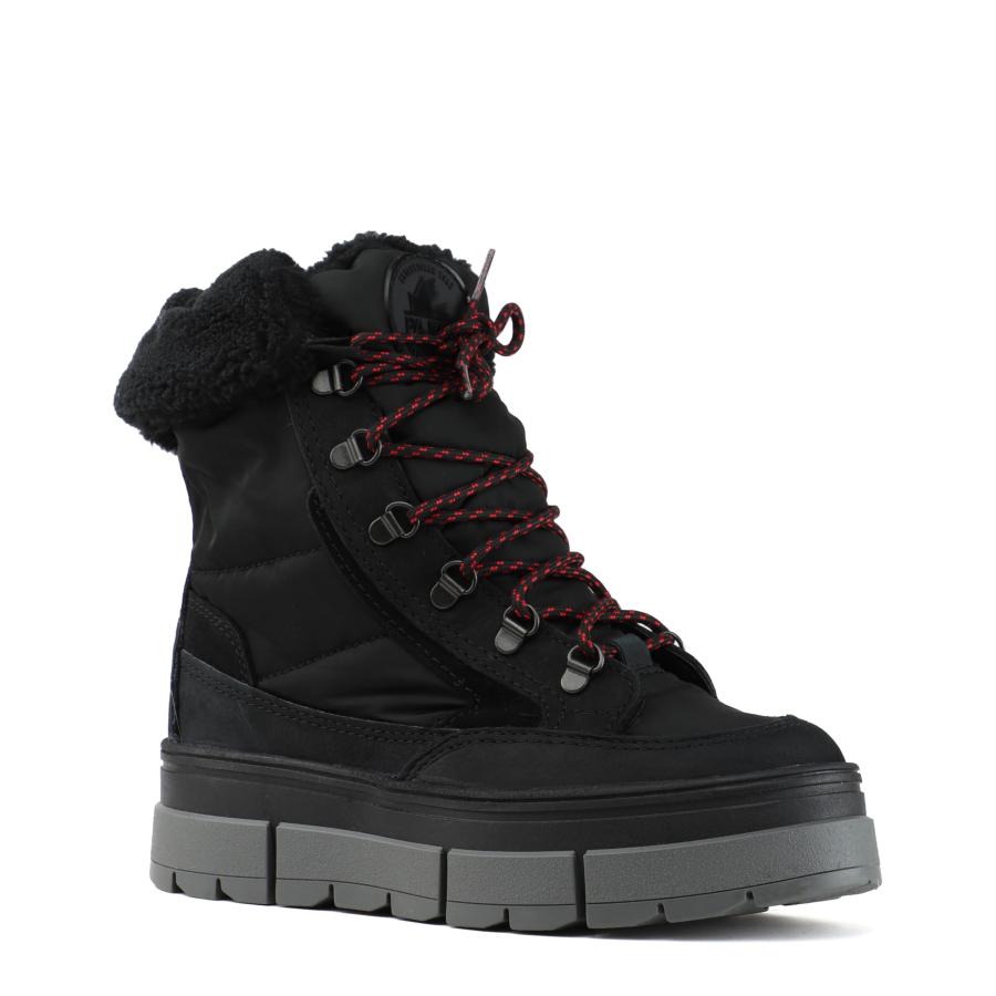 【並行輸入品】PAJAR Canada HENTA women's ice gripper snow boots BLACK 8 USの画像