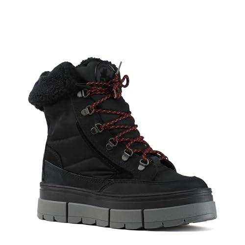 【並行輸入品】PAJAR Canada HENTA women's ice gripper snow boots BLACK 8 USの画像