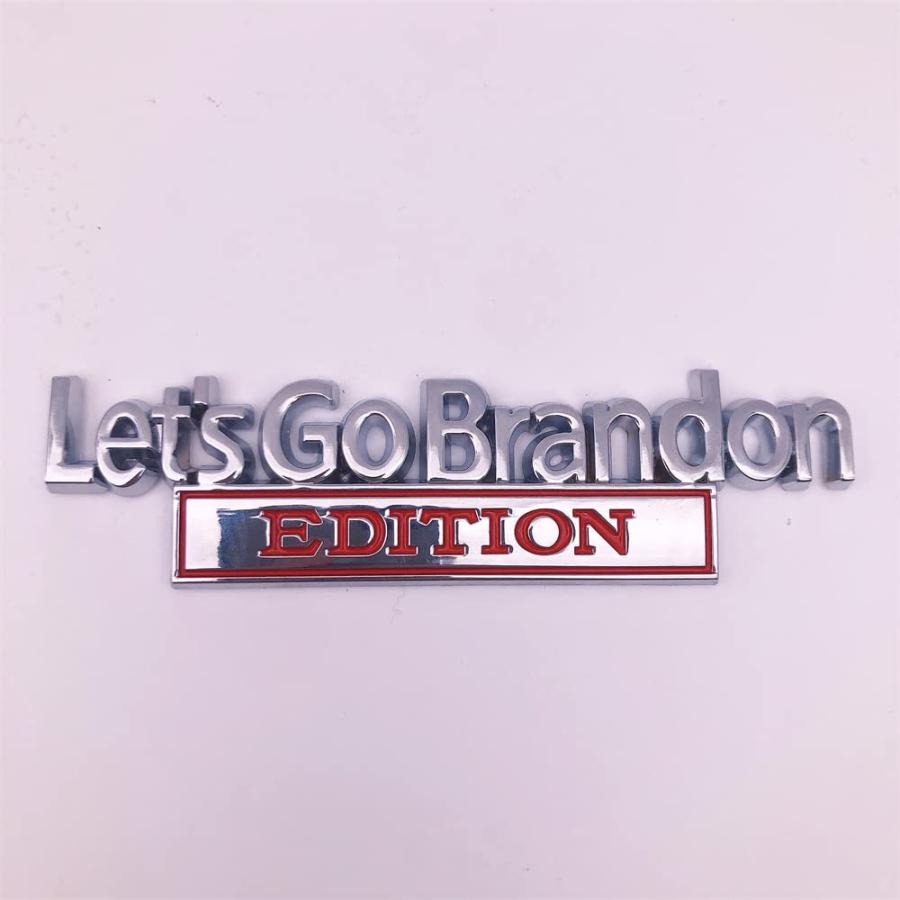 【並行輸入品】Forten Kingdom 1PC Chrome and Red Word Let's Go Brandon Editionの画像