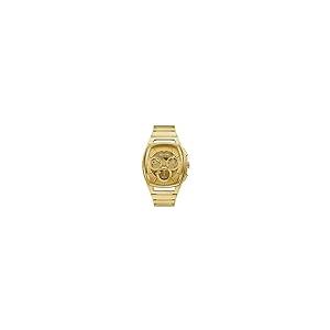 【並行輸入品】Bulova カーブクロノグラフゴールド Bulova Men's CURV Chronograph Gold Tone Staiの画像