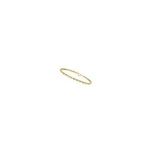 【並行輸入品】Canaria Fine Jewelry レデイーズ 3.2mm 10ktロープブレスレット 3.2mmロープチェーンブレスレットの画像