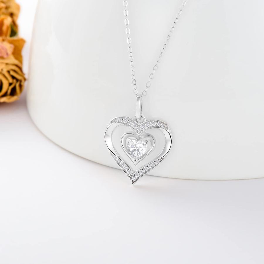 並行輸入品】14K 純金 ハート ネックレス 女性用 「Forever Love In My 