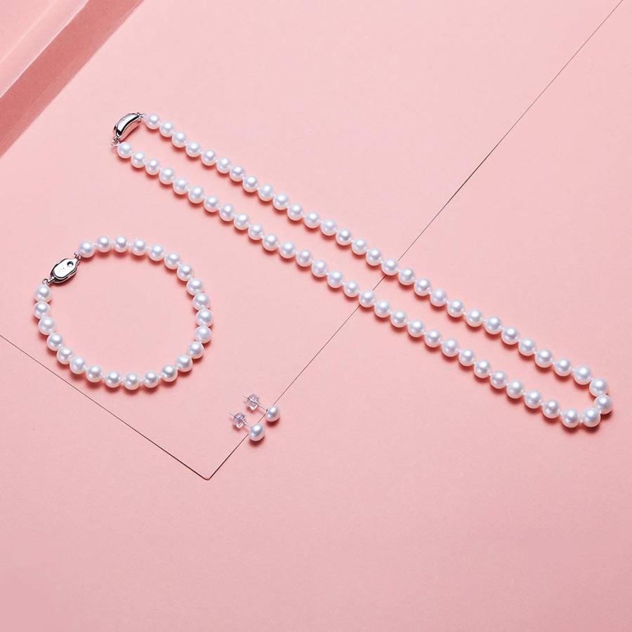【並行輸入品】[CICILIYA] 9 10 Size True Pearl Strand Necklace Set Include Brace_9