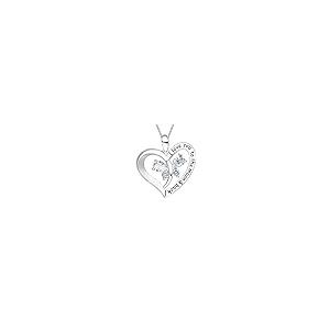 【並行輸入品】WSKFLY 14K White Gold Plated I love you to the moon & back Love_2