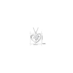 【並行輸入品】WSKFLY 14K White Gold Plated I love you to the moon & back Love_5