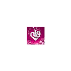 【並行輸入品】WSKFLY 14K White Gold Plated I love you to the moon & back Love_8