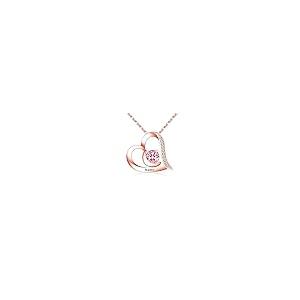 【並行輸入品】MOTIEL Personalized Heart Necklace Engraved Name 925 Sterling Siの画像
