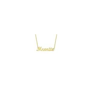 【並行輸入品】MRENITE 10k 14k 18k Solid Yellow Gold/White Gold/Rose Gold Persoの画像