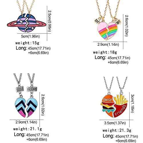 【並行輸入品】ERFV Be st Friend Necklaces For 2 Girls/Couple BFF Necklaces Fri_7