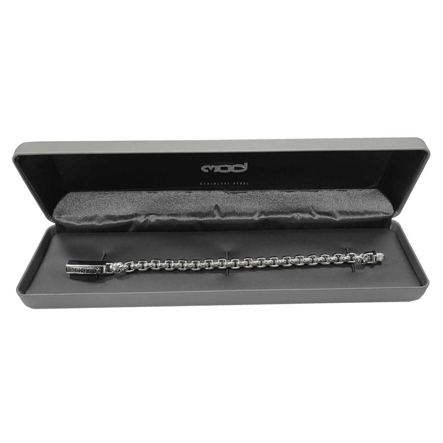 【並行輸入品】Harley Davidson Men's Willie G Skull Logos Chain Bracelet   Staiの画像