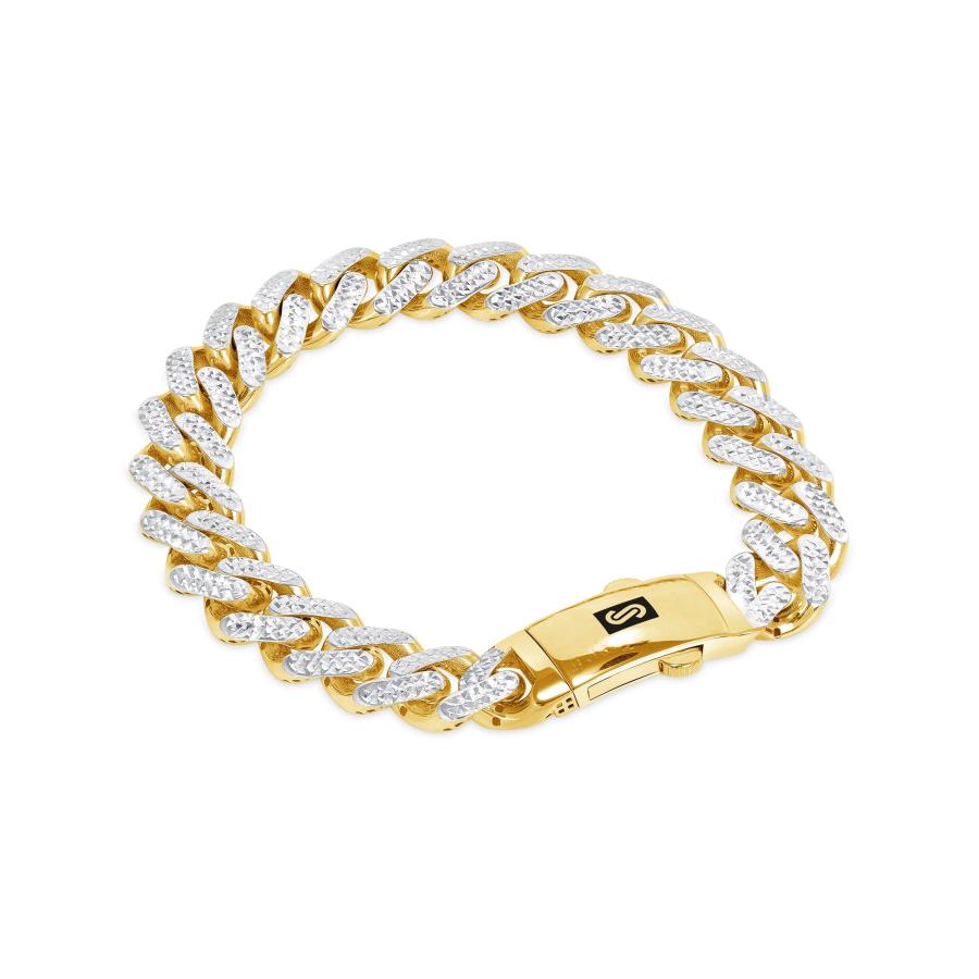 Nuragold 10Kイエローゴールド 11mm モナコ マイアミキューバ 