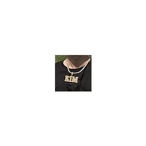 並行輸入品】ヒップホップ イニシャル文字ネックレス ハンドメイド 14K