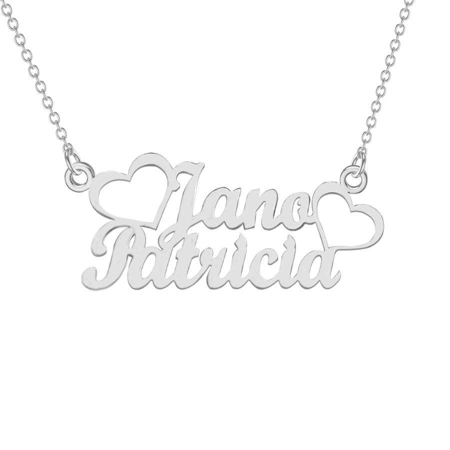 【並行輸入品】FENCCI 10K/14K/18K ソリッドゴールド 名前入りネックレス レディース イエロー/ホワイト/ローズゴールド カスタの画像