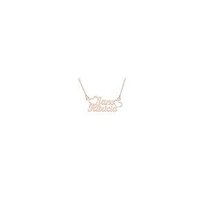【並行輸入品】FENCCI 10K/14K/18K ソリッドゴールド 名前入りネックレス レディース イエロー/ホワイト/ローズゴールド カスタの画像
