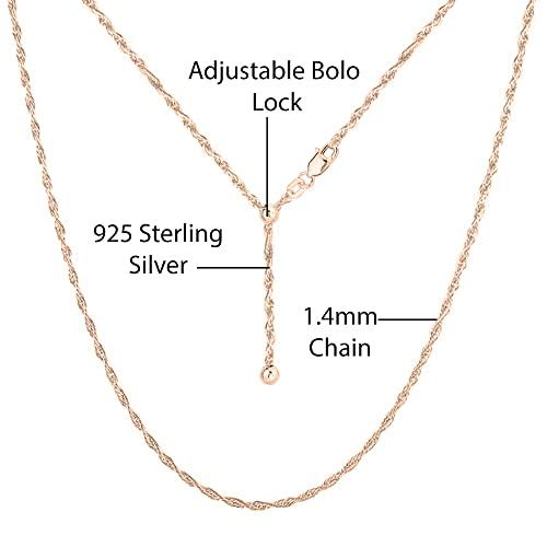 並行輸入品】Savlano 925スターリングシルバー ソリッド 1.4mm ロープ 24インチの925スターリングシルバーネックレス