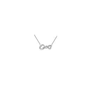 【並行輸入品】MOTIEL Personalized Engraved Infinity Double Heart Name Necklaceの画像