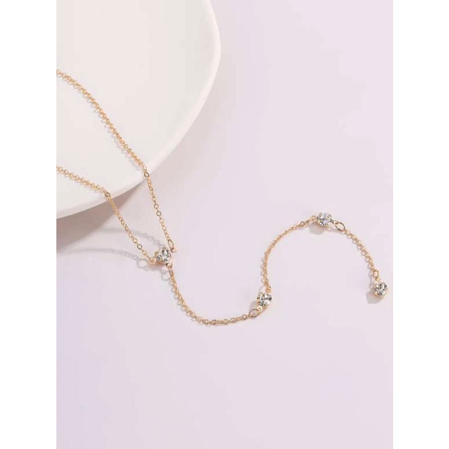 【並行輸入品】ラリアットネックレス 華奢なYネックレス レディース シンプル ロングタッセル ドロップネックレス トレンディジルコンパールペンダ_9